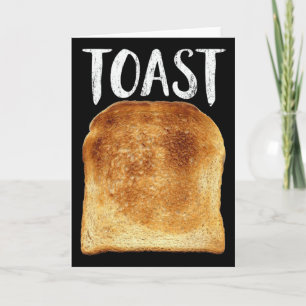 Toast-Kostüm Halloween Lustiges Brotliebhaber Weih Karte