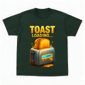 Toast Loading Funny Breakfast Gamer Design T-Shirt