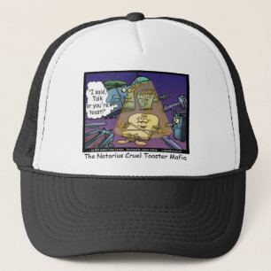 Toast Mafia Lustige Verrückte Cartoon Geschenke &  Truckerkappe