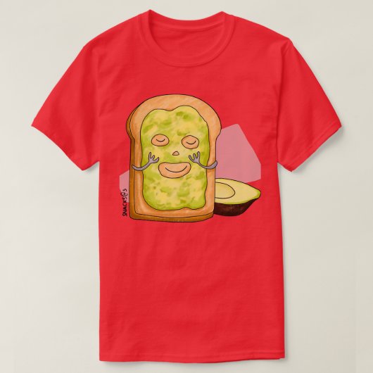 Toast mit Avocado-Maske T-Shirt (Design vorne)
