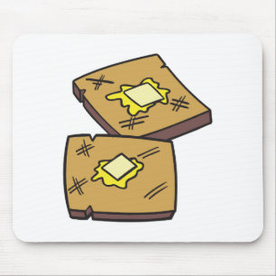 Toast mit Butter Mousepad