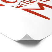 Toast mit der lustigsten Sandwich Liebe Poster (Ecke)