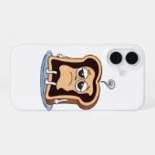 Toast mit existenzieller Krise iPhone 16 Hülle (Rückseite (Horizontal))