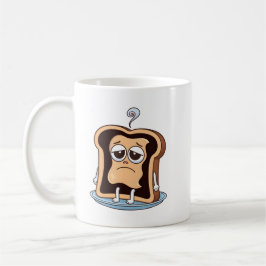 Toast mit existenzieller Krise Kaffeetasse