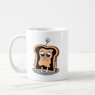Toast mit existenzieller Krise Kaffeetasse