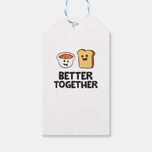 Toast mit gebackenen Bohnen - besser zusammen Lieb Geschenkanhänger