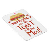 Toast mit Most Funny Sandwich Magnet (Rechte Seite)