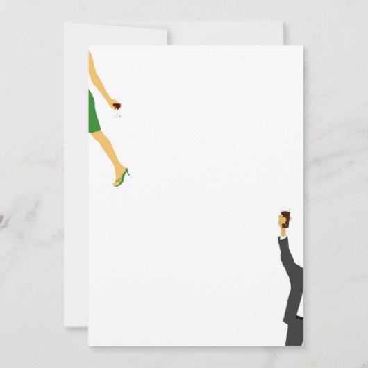 Toast! Probe Abendessen / Party Einladung (Rückseite)