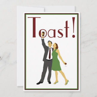 Toast! Probe-Dinner / Party-Einladung Einladung