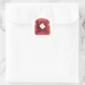 Toast! Runder Aufkleber (Tasche)