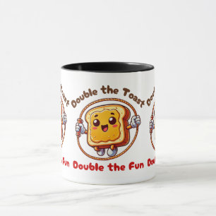 Toast Sandwich Peanut Butter Cartoon Jump Rope Tasse