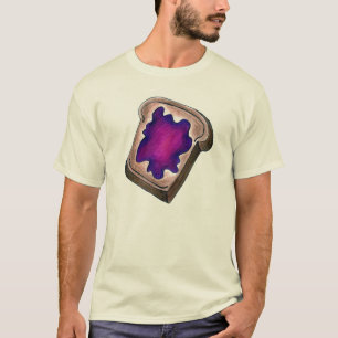 Toast Slice Toastbrot Traubenmost Jelly Food T-Shirt