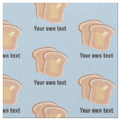 Toast Slices with Butter - Ihr eigener Text in bel Stoff (Nahaufnahme)