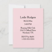 Toast the Bride Junggeselinnen-Abschied Einladung (Rückseite)