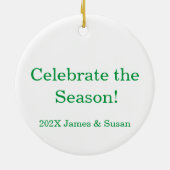 Toast the Season! Keramik Ornament (Hinten)