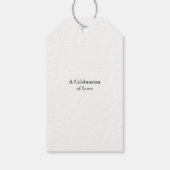 Toast to Liebe Favor Tag Geschenkanhänger (Rückseite)