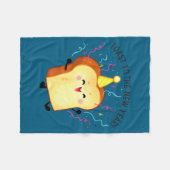 Toast To The New Year Pun  Fleecedecke (Vorderseite (Horizontal))