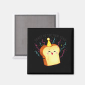 Toast To The New Year Pun Magnet (Vorderseite/Rückseite)