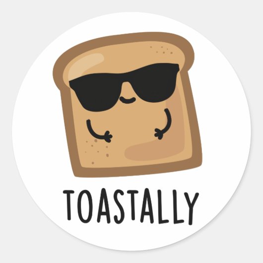 Toast Toast Toast Broad Pub Runder Aufkleber (Vorderseite)