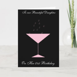 TOAST-TOCHTER-21. GEBURTSTAGS-KARTE KARTE