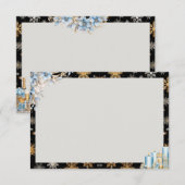 Toast um Mitternacht Blankenkarte Begleitkarte (Vorne/Hinten)