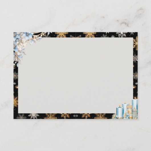 Toast um Mitternacht Blankenkarte Begleitkarte (Vorderseite)