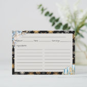 Toast um Mitternacht Rezeptkarte Begleitkarte (Stehend Vorderseite)