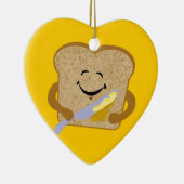 Toast und Butter Keramik Ornament (Rechts)