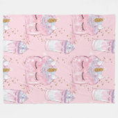 Toast und Milkshake Fleecedecke (Vorderseite (Horizontal))