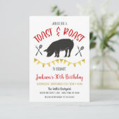 Toast und Party Einladung (Stehend Vorderseite)