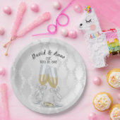 Toast und Ringe Party Pappteller (Party)