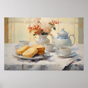 Toast- und Teekunst Poster