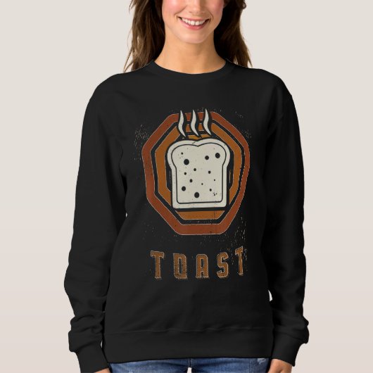 Toast Vintage Retro Classic Love Sweatshirt (Vorderseite)