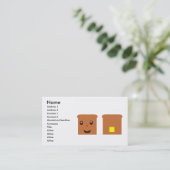 Toast Visitenkarte (Stehend Vorderseite)