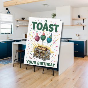Toast your Birthday - Fun Celebration Karte