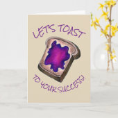 Toast zu deinen Erfolgsmenschen Glückwunsch Feinsc Karte (Gelbe Blume)