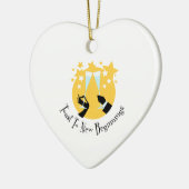 Toast zu den neuen Anfängen Keramikornament (Links)