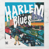 Toast zu Harlem Nights Weinetikett (Einzelnes Label)