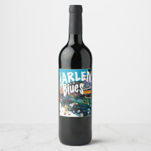 Toast zu Harlem Nights Weinetikett