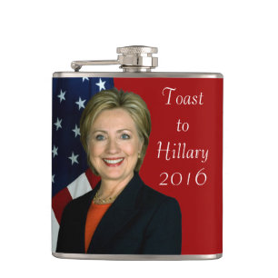 Toast zu Hillary 2016 Flachmann