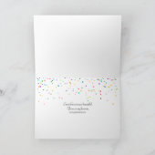 Toast zum 50. Jubiläum in Konfetti Karte (Innenseite)