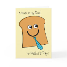 Toast zum Vater auf der Vatertags-Butter als die