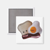 Toastbacon-Eizellmagnet Magnet (Vorderseite/Rückseite)