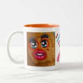 Toastbrot Knutscher Zweifarbige Tasse (Links)