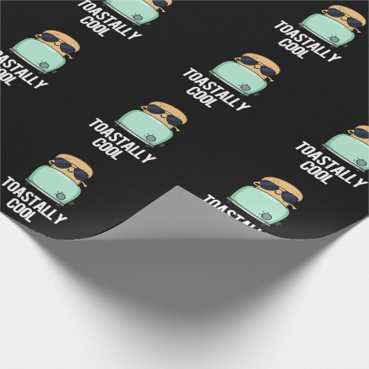 ToastCooler Toast Pun Dark BG Geschenkpapier (Ecke)