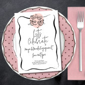 Toastdoodle-Engagement-Partei Einladung