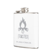 {TOASTED} Brautparty Toasted Campfire (grau) Flachmann (Links)