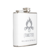 {TOASTED} Brautparty Toasted Campfire (grau) Flachmann (Rechts)