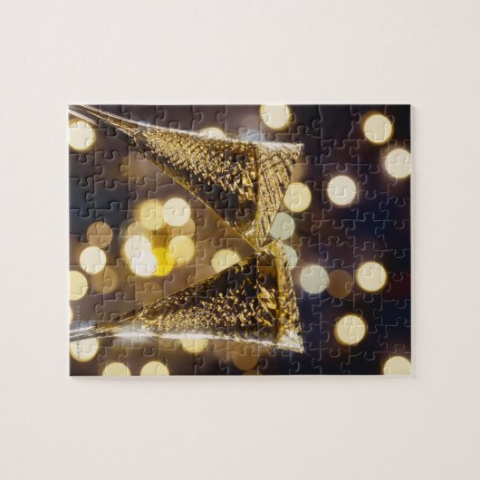 Toasted Champagner Flöte, nah Puzzle (Horizontal)