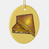 Toasted Cheddar Cheese Sandwich Toastie Keramik Ornament (Rechts)